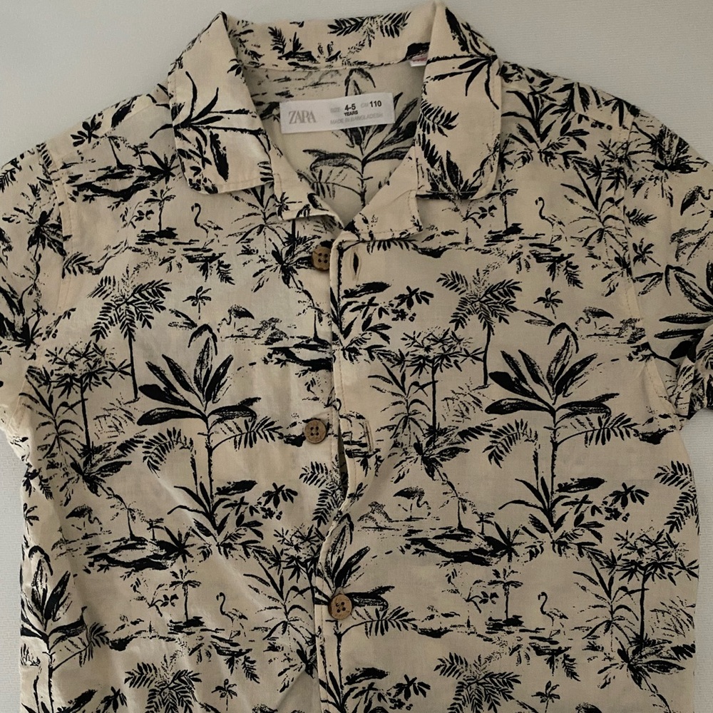 Zara aloha shirt for boys! Great condition! Worn once!